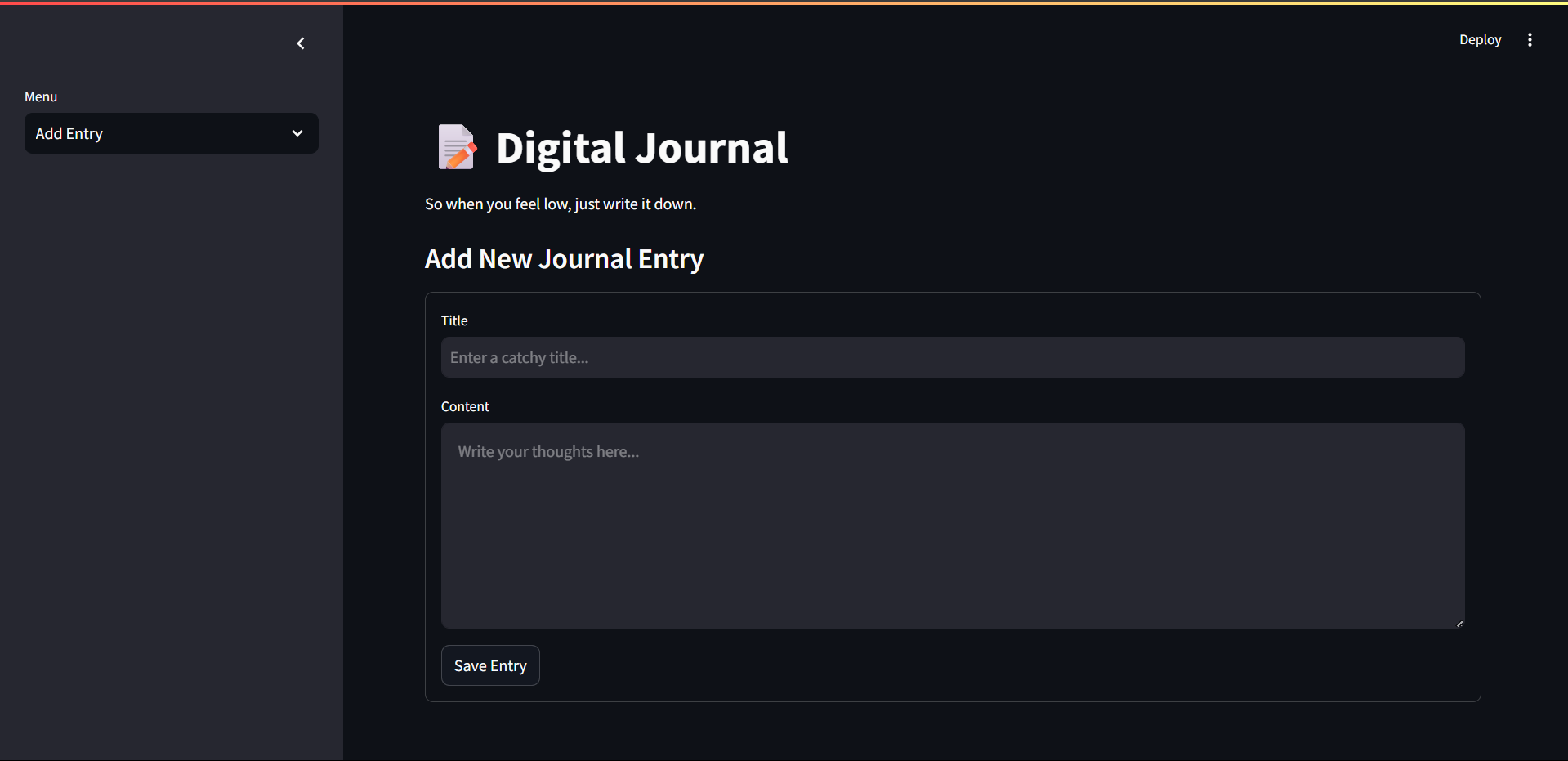 Travel Diary Website